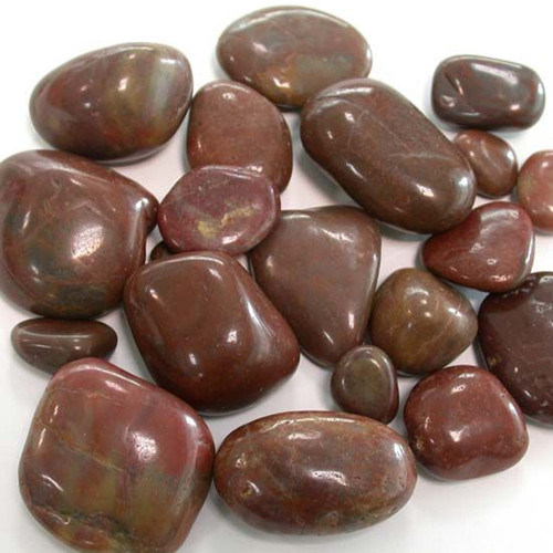 Super Grade Natural Red Polished Pebble