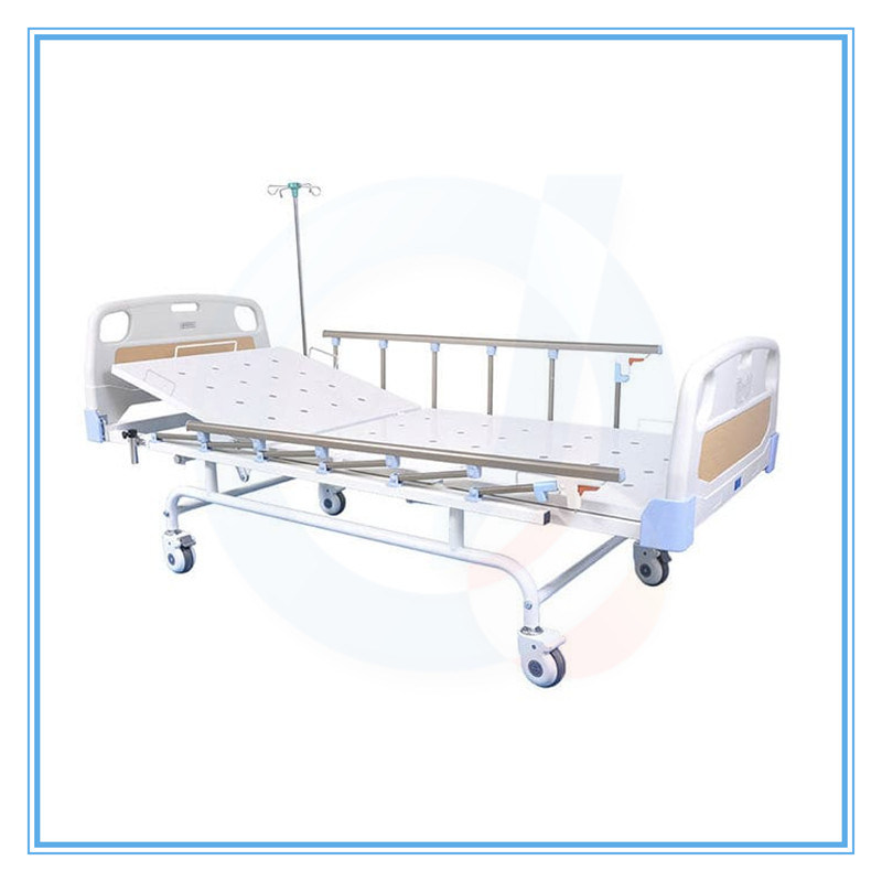 Multi-Function Manual Medical Hospital Bed with Three Cranks