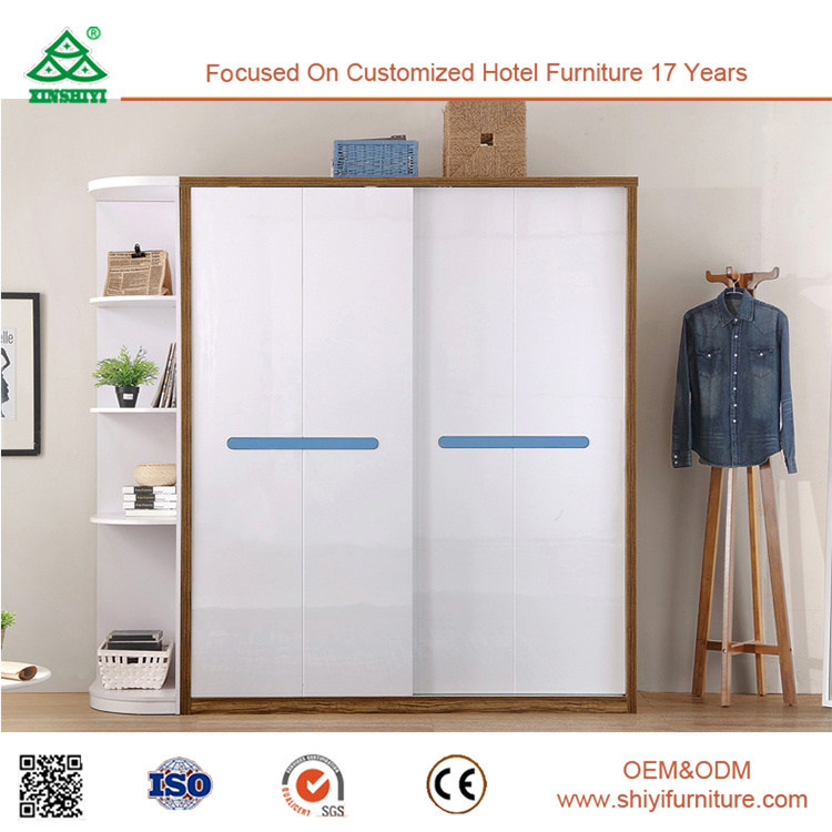 Melamine MDF Particle Board Bedroom Wooden Wardrobe