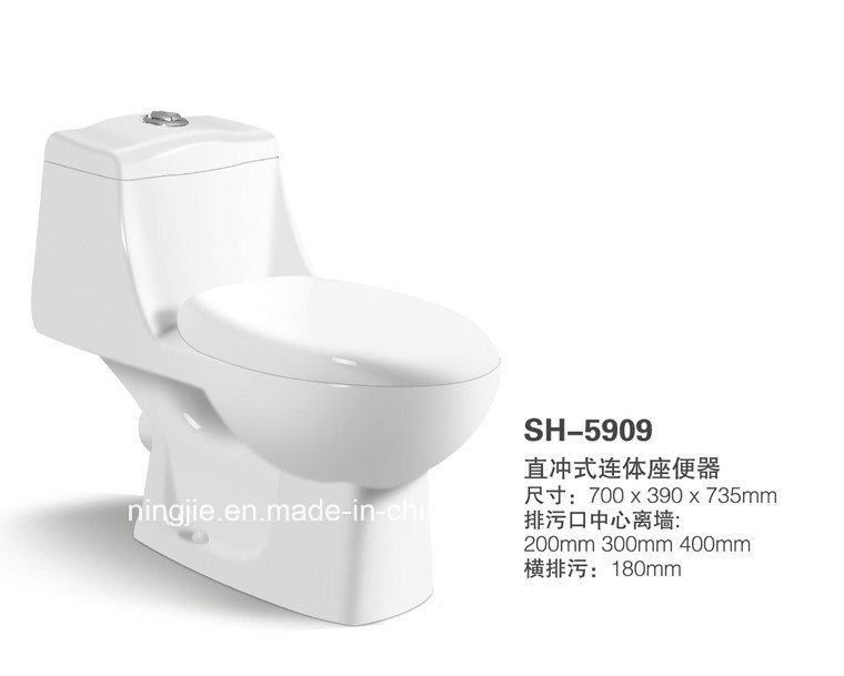 Ceramic One Piece Water Closet/Ceramic Toilet Water Closet (NJ-5909)