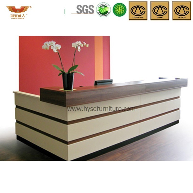 Popular Office Furniture Wooden Front Desk (HY-Q43)