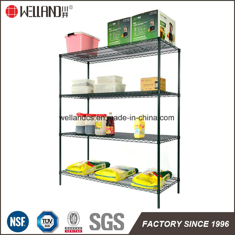 Epoxy Coated Metal Restaurant Kitchen Wire Storage Shelving