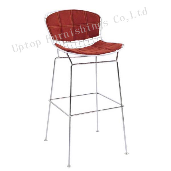 Industrial Wire Bar Stool with Cushion (SP-HBC354)