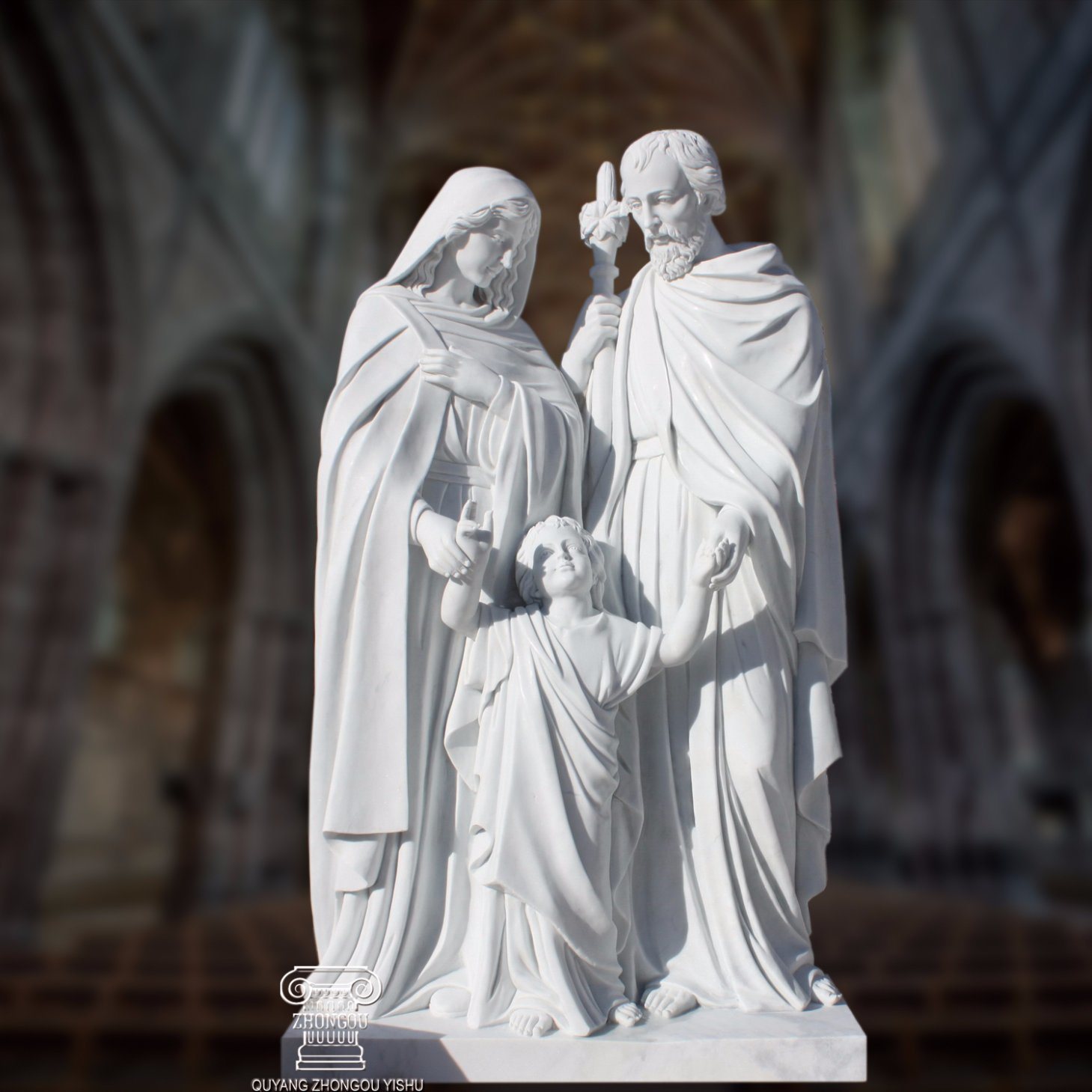 The Holy Family Statue Sculpture Religious Sculpture