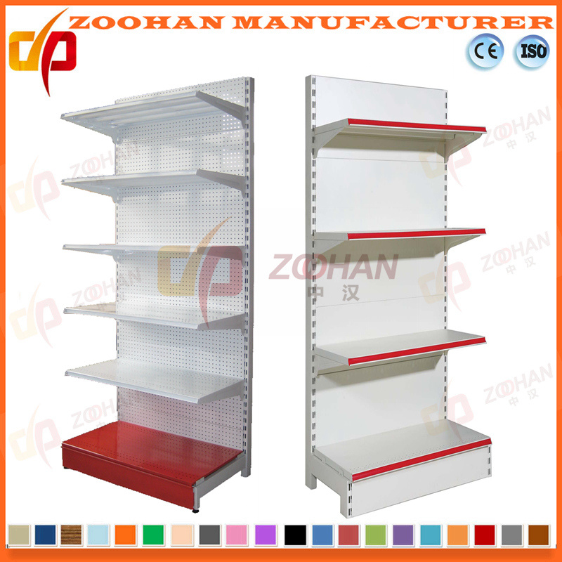 Fashion Supermarket Single Side Metal Punched Wall Display Shelf (Zhs550)