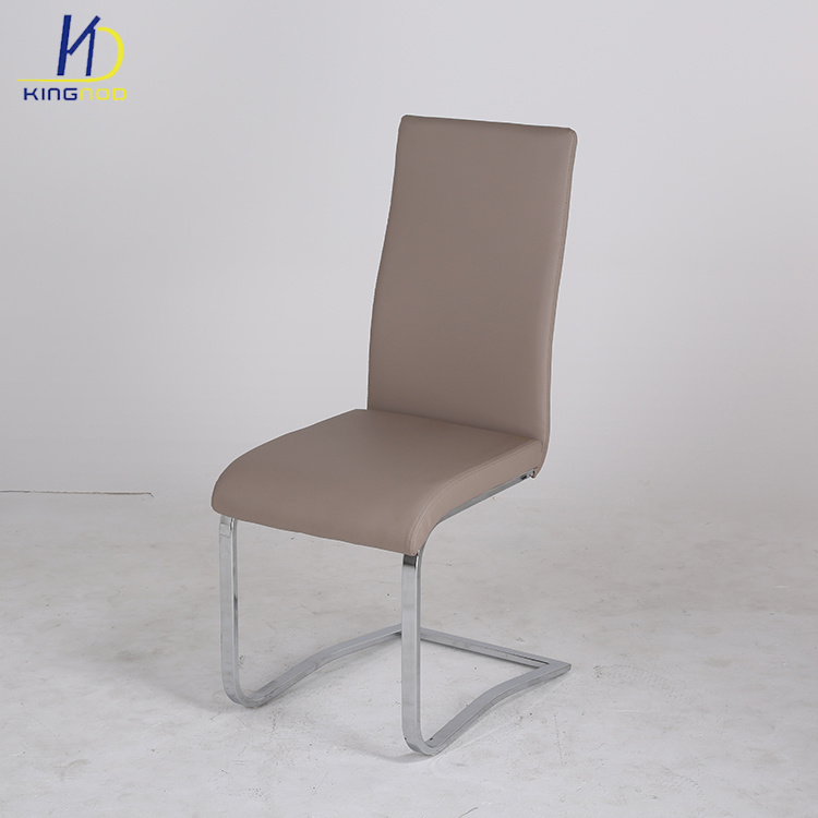 Low Price Modern Wholesale PU Leather Metal Leg Dining Chair