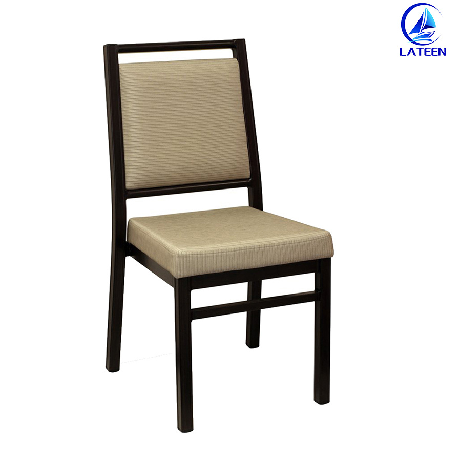 Modern Dining Metal Furniture Aluminum Wood Imitate Chair