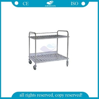 AG-Ss035D Hot Selling Durable Hospital Ss ISO&Ce Heated Food Trolley