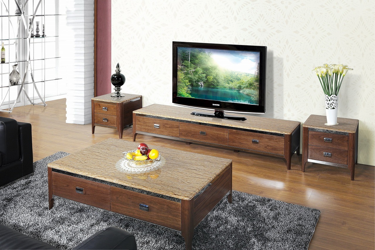 Wooden Conner Coffee Table Furniture (SBLCJ-193BB)