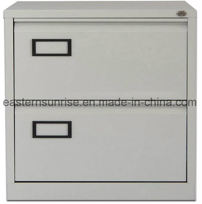 Office Use Vertical Two Drawer Storage Metal Steel Iron Cabinet