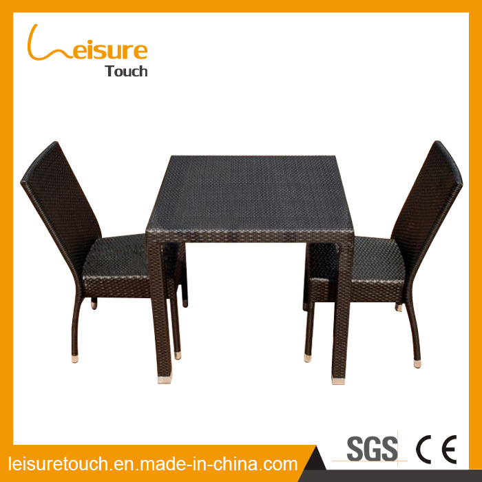 New Design PE Rattan Hotel Home Dining Chair Restaurant Table Set Garden Outdoor Patio Furniture