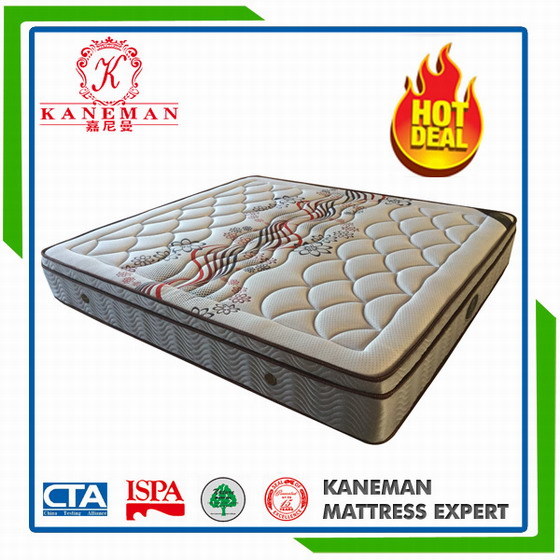 Luxury Bedroom Furniture Euro Top Vacuum Packing Spring Mattress