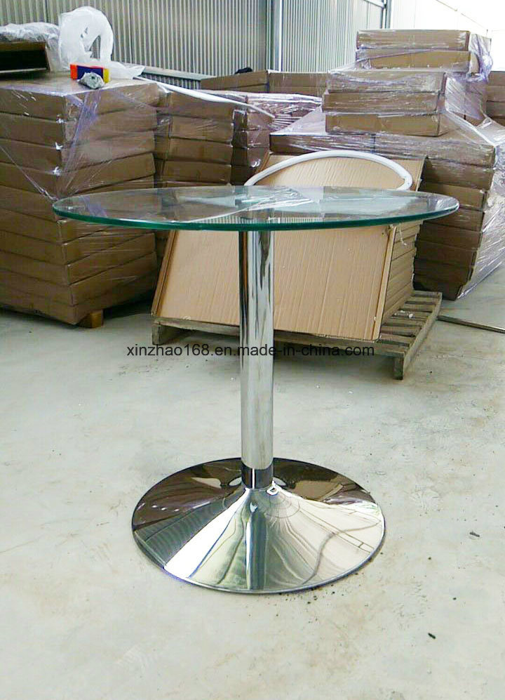 Round Clear Glass Coffee Table