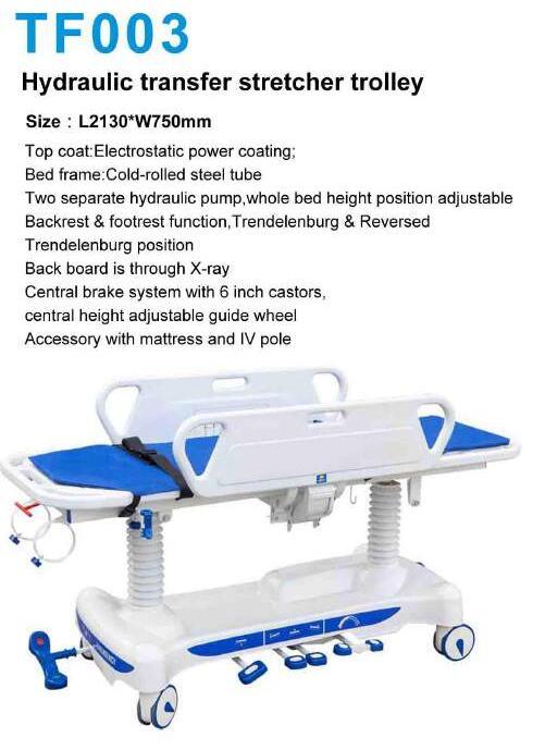 Hospital Luxury Hydraulic Transfer Stretcher Trolley