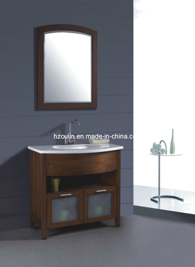 Solid Wood Bathroom Cabinet (B-244)