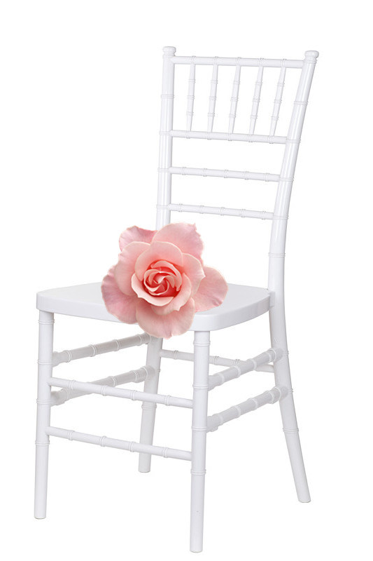 White Plastic Resin Tiffany Chair for Commercial Party