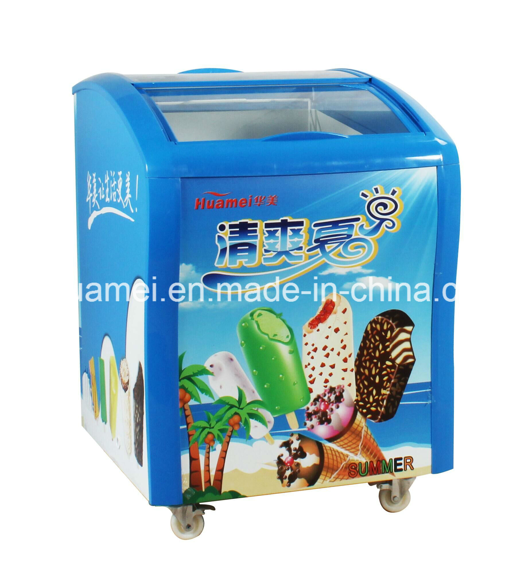 Ice Cream Freezer Flat Cabinet