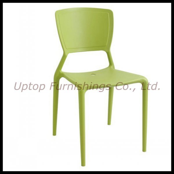 Coffee Shop Furniture Green Plastic Side Chair (SP-UC308)