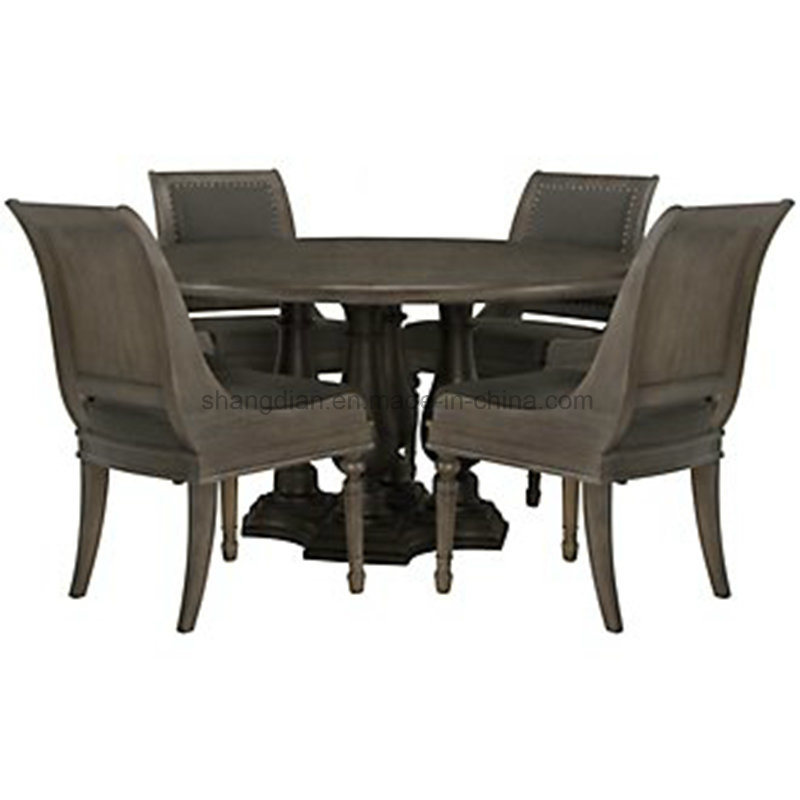 Cafe Bar Antique Dining Room Furniture Table Sets (SR-07)