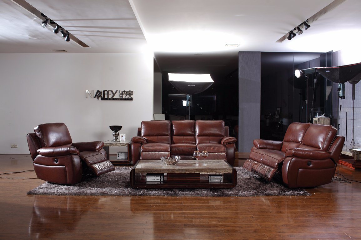 Hot Selling Leisure Leather Sofa (CK-802)