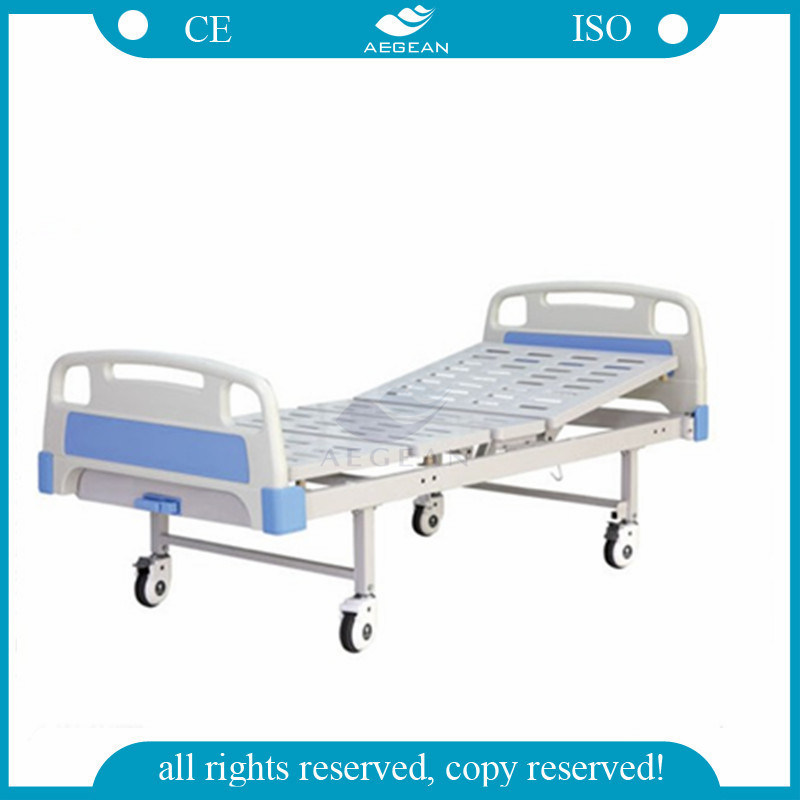 AG-Bys204 with Metal Frame Adjustable Simple 1 Cranks Manual Hospital Bed