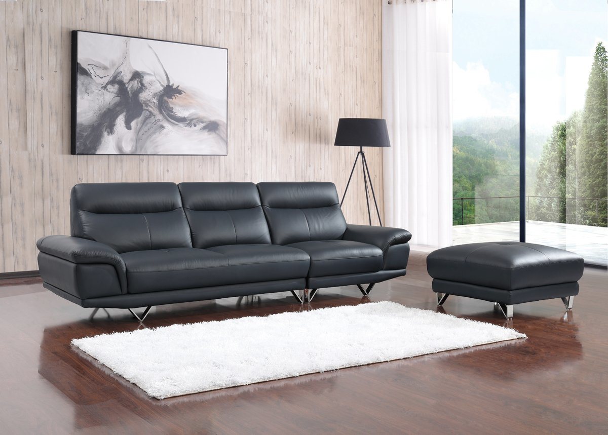 Modern Italian Leather 4 Seat Sofa (SBL-1708)