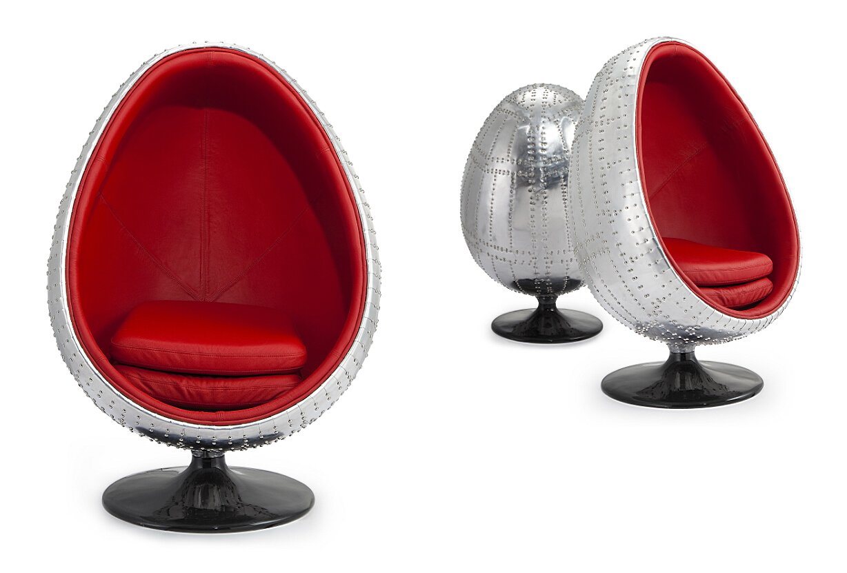 Aviator Pod Chair, Aluminum Egg Chair, Living Room Leisure Chair Yh-178