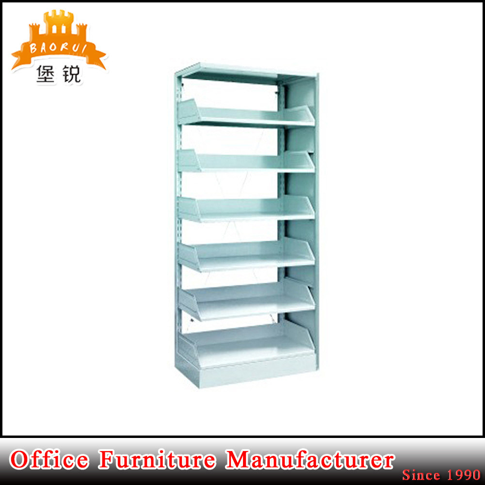 New Design Periodical Journal Stand Steel Triangle Letter Shaped Single Side Magazine Shelf Rack