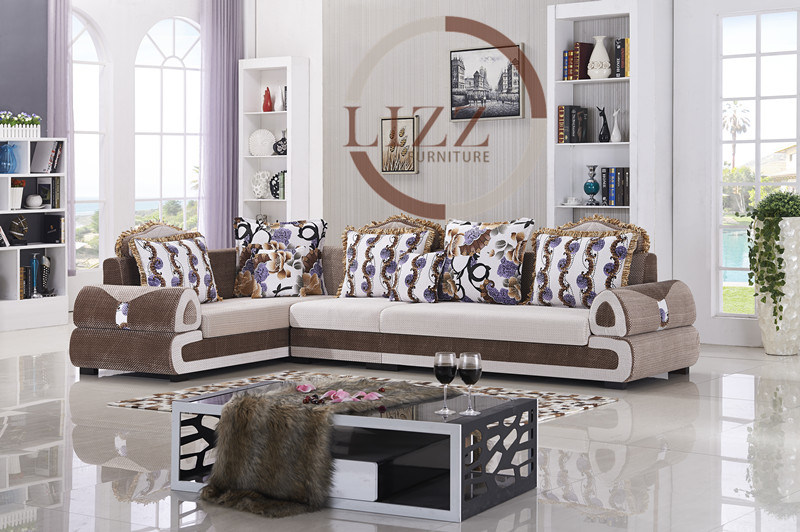 Upholstery Fabric Sofa Sofas (L. Md828#)