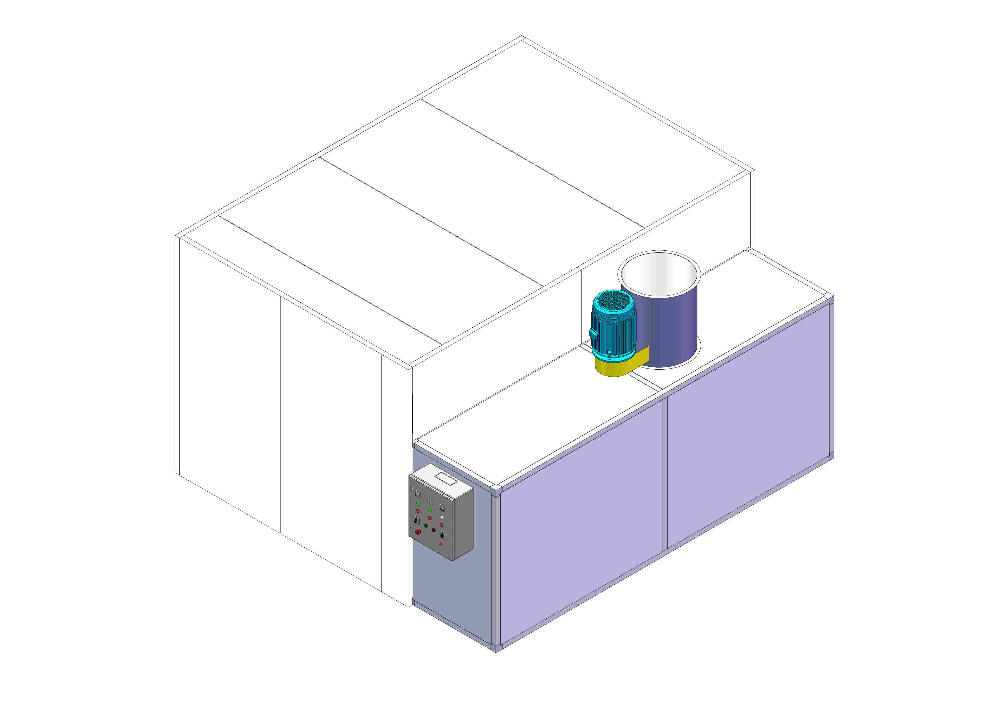 Easy Moving Painting Filtration Cabinet