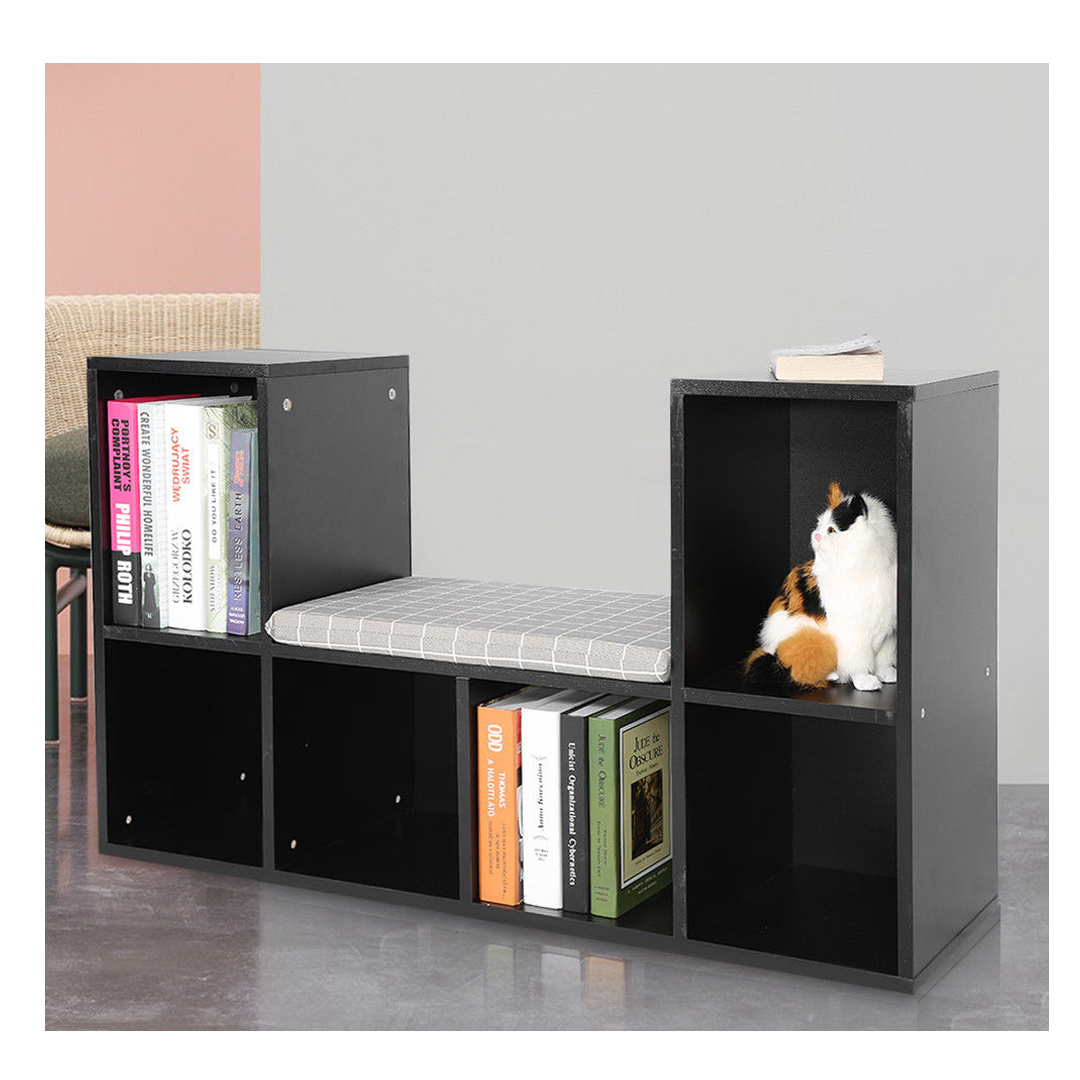 Wooden Office Storage Rack Desktop Bookshelf