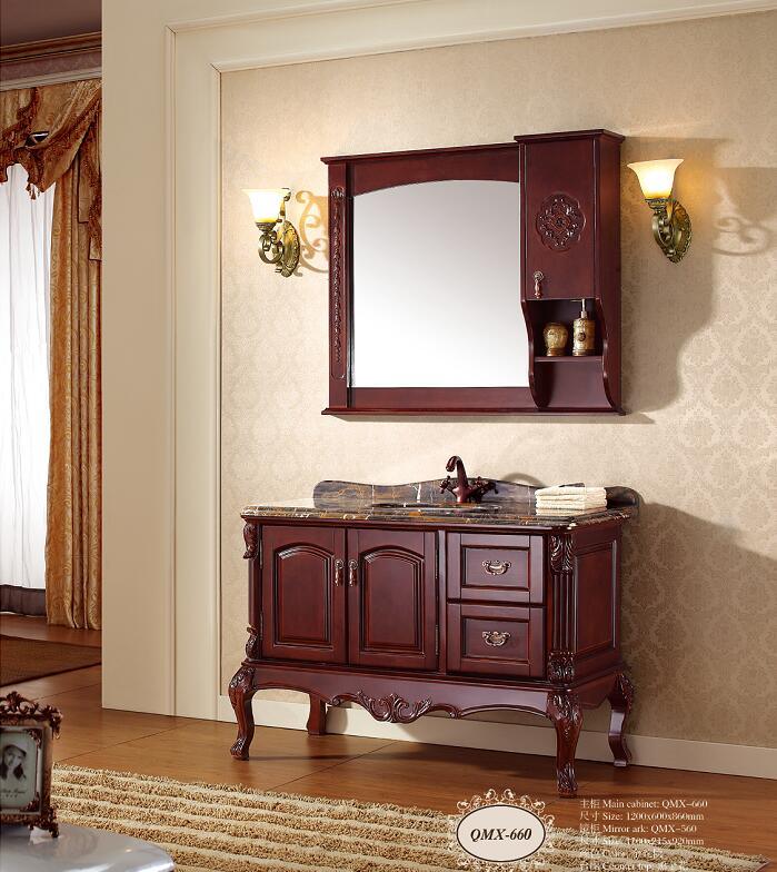 Antique Solid Wood Bathroom Vanity