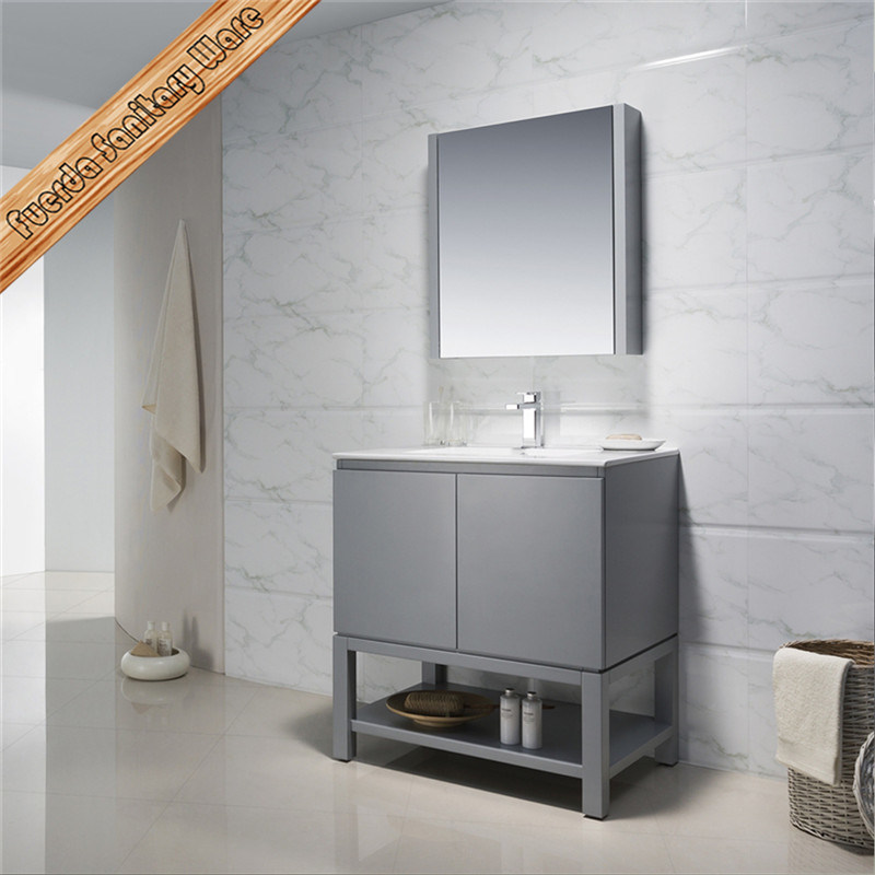 Fed-1204 32 Inch Hot Selling Grey Finishing Modern Bathroom Cabinets