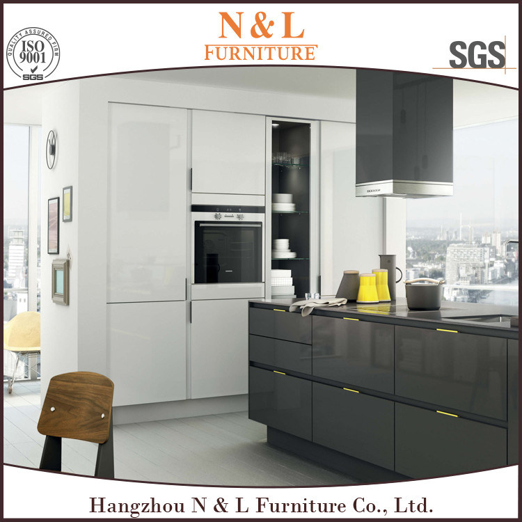 Modern Series Tempered Glass Kitchen Cabinet