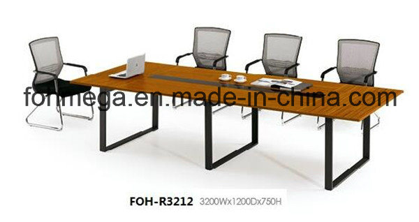 10 Persons Melamine Conference Table with Metal Leg (FOH-R3212)