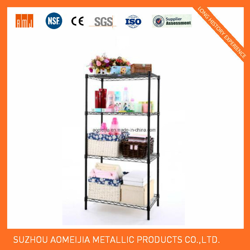 Ce Approval 5 Tiers Heavy Duty Chrome Metal Wire Shelving