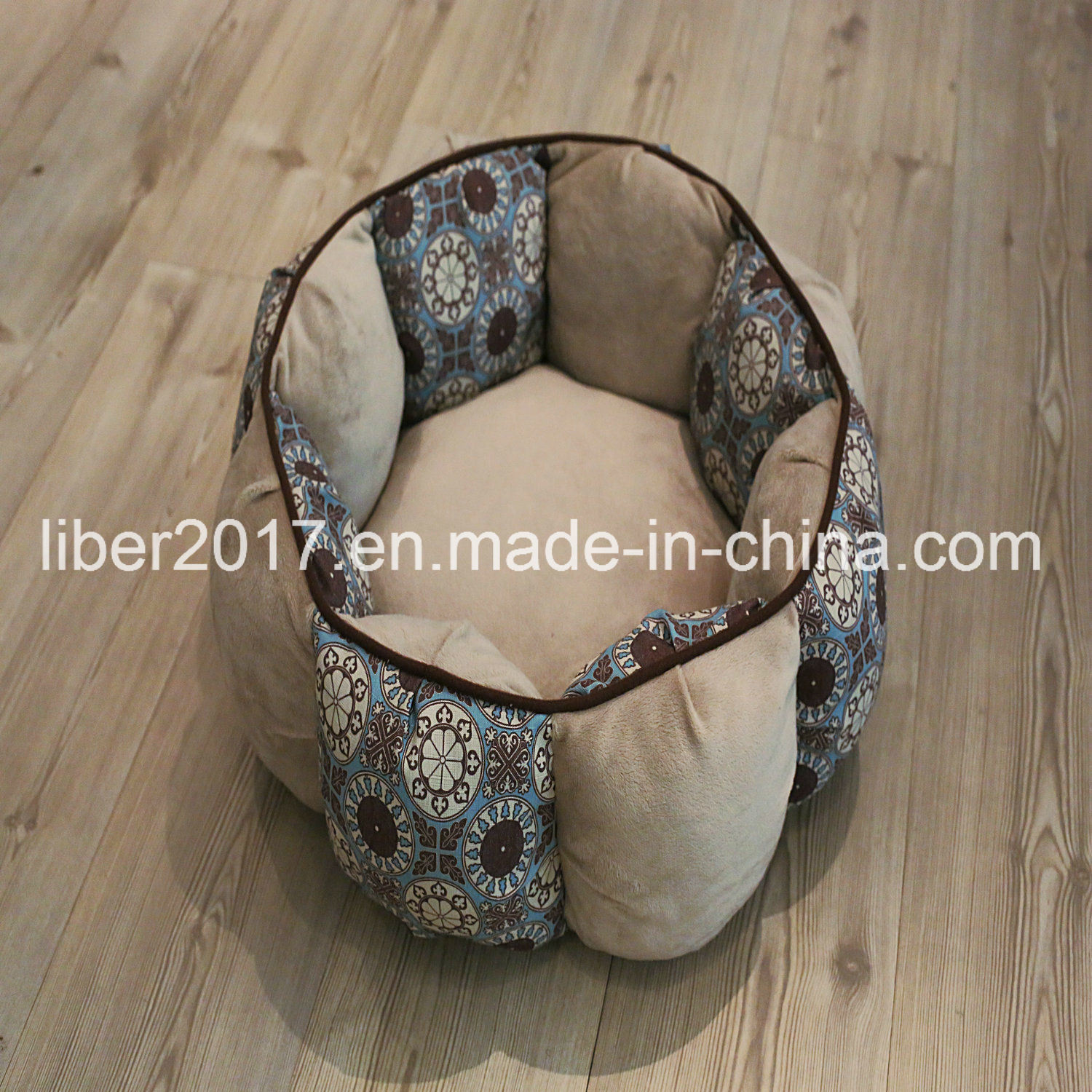 Round New Design Canvas Pet Dog Beds Manufacturer