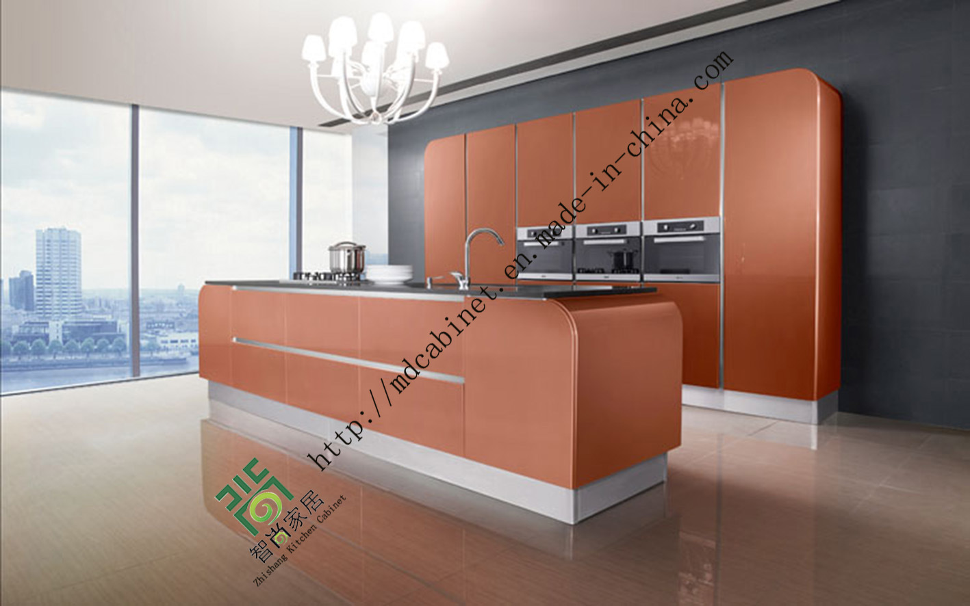 High Glossy Lacquer Kitchen Cabinet (zs-172)