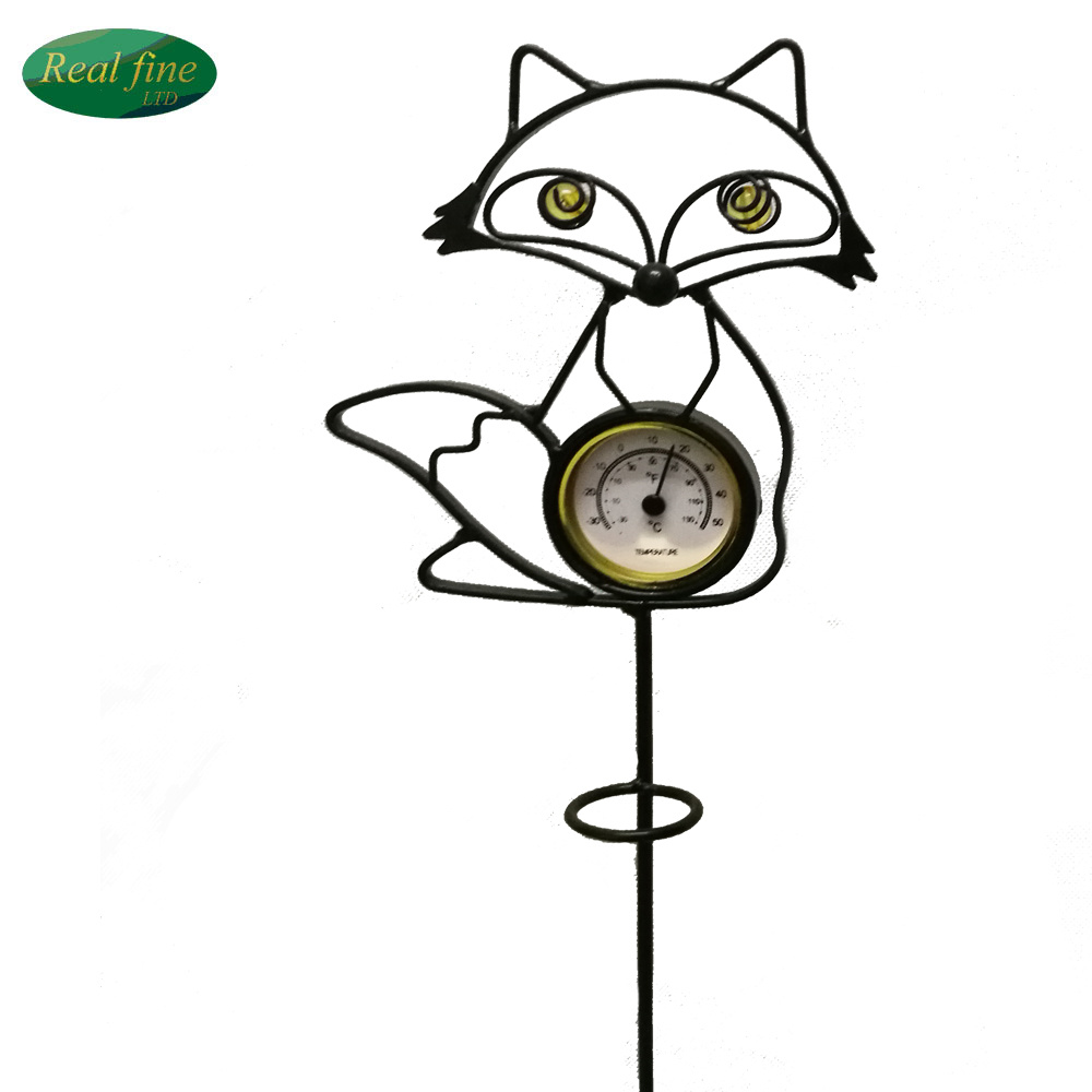 Animal Iron Crafts Ironfox Thermometer Crafts