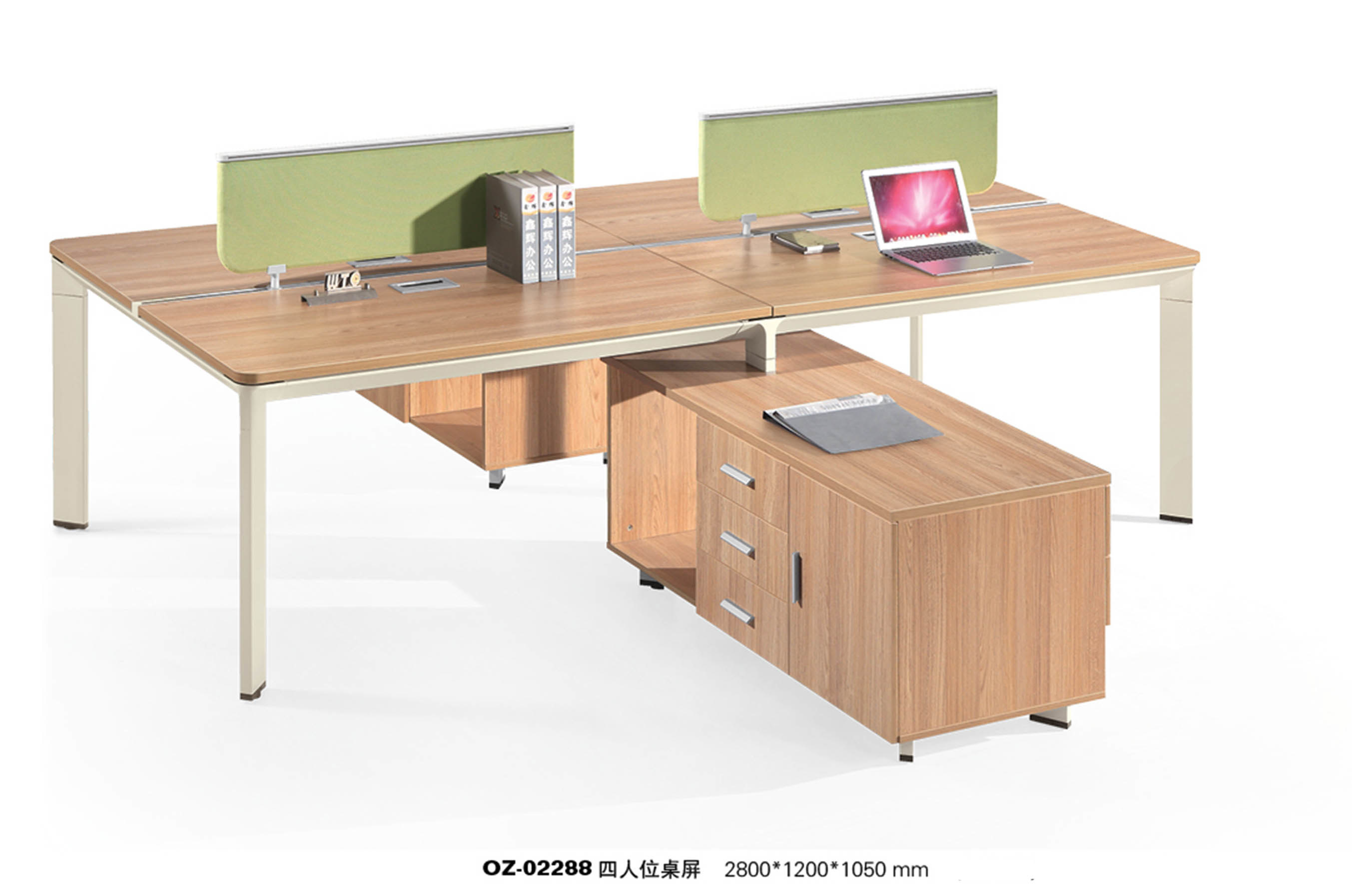 Modern Wood Partition Office Computer Desk, Office Furniture