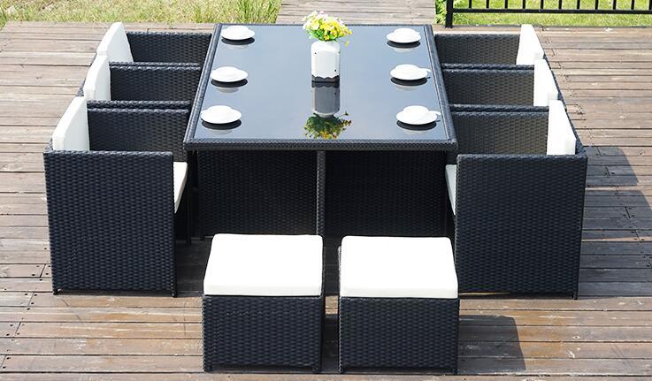 PE Rattan Dining Table Chair Set Rattan Furniture