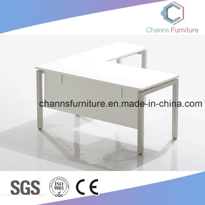 Modern Office Furniture White Computer Table Foshan Desk (CAS-MD1810)