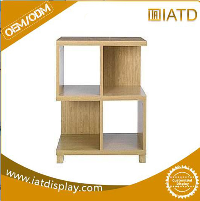 Pop up Supermarket MDF Storage Display Melamine Wood Book Shelf