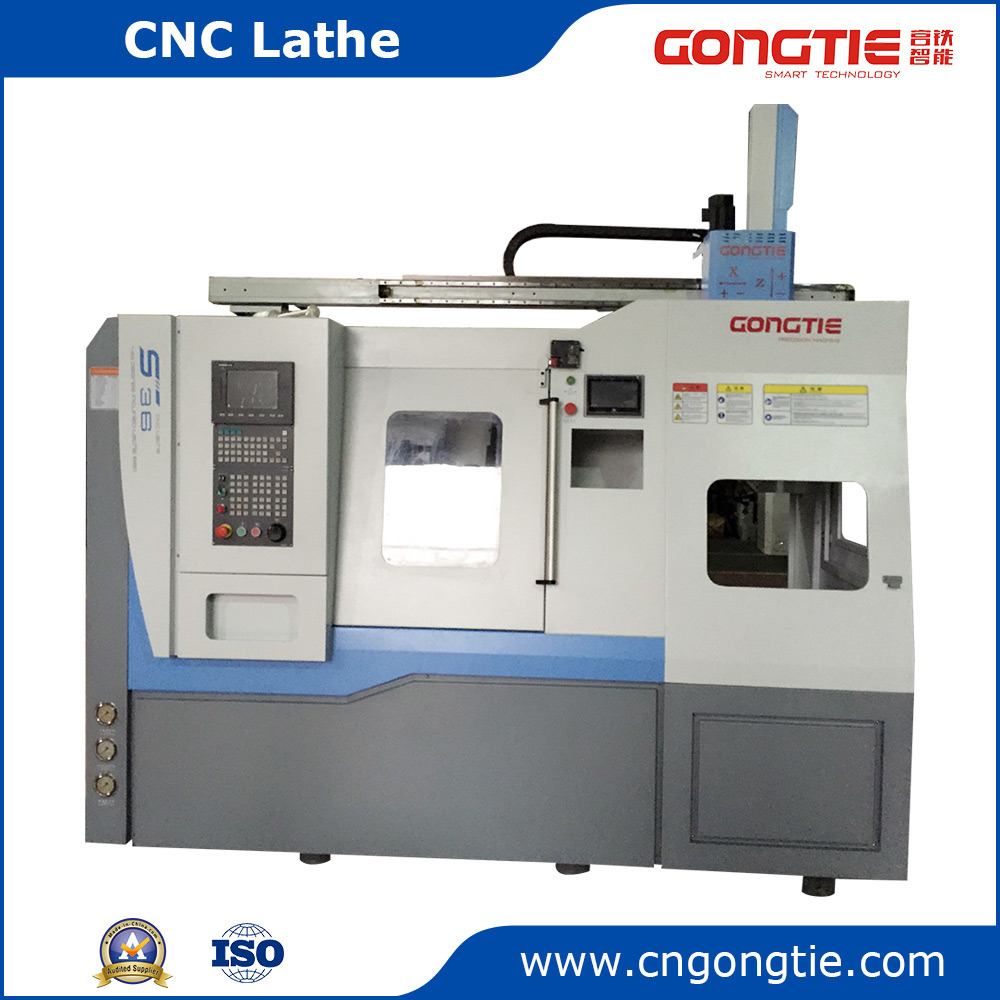 Automatic CNC Machine Slant Bed with Gantry Loader