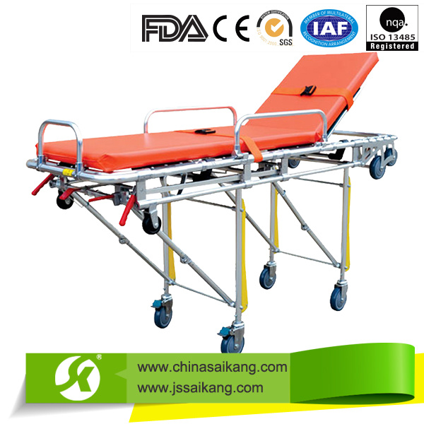 Aluminium Alloy Ambulance Hospital Folding Stretcher Trolley