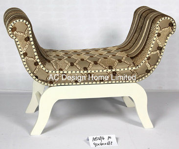 Morden Fabric/Wooden Living Room U Shape Bench