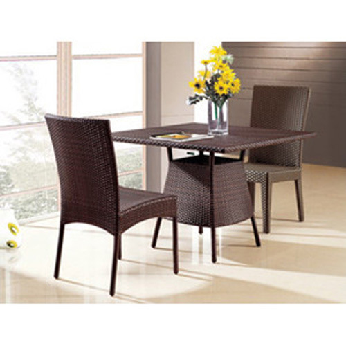 Aluminum PE Wicker Dining Set (DS-06019)