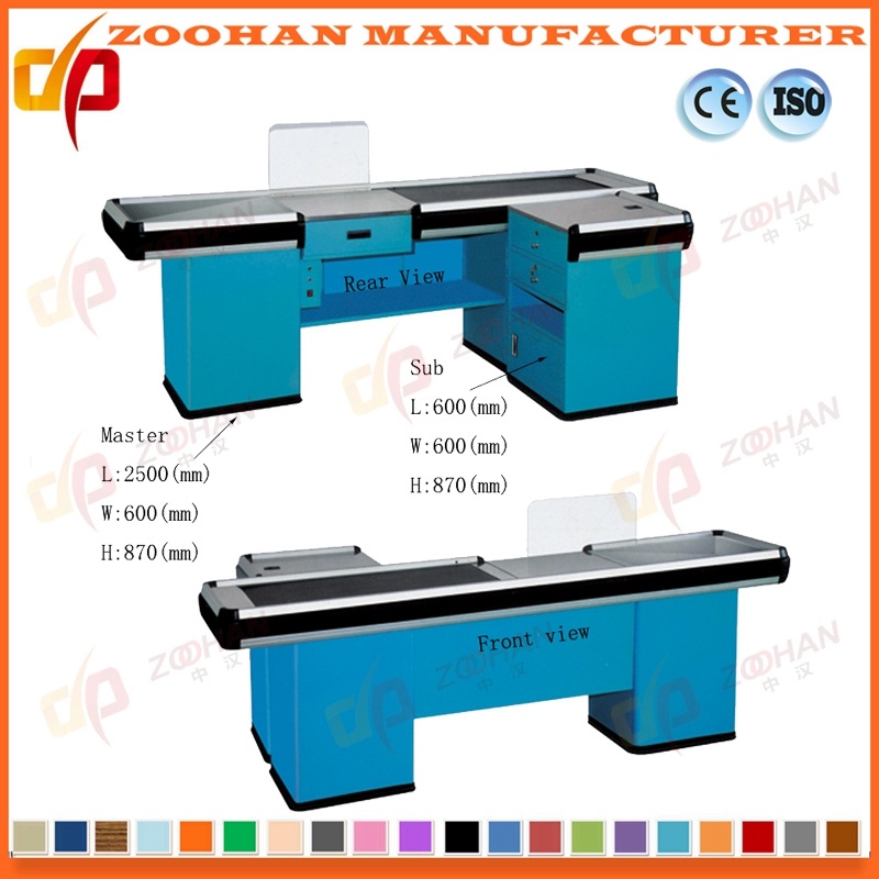 Store Supermarket Shop Checkstand Checkout Counter Cashier Desk Table (Zhc26)