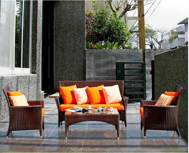 4 Pieces Outdoor Furniture Garden Furniture Rattan Furniture