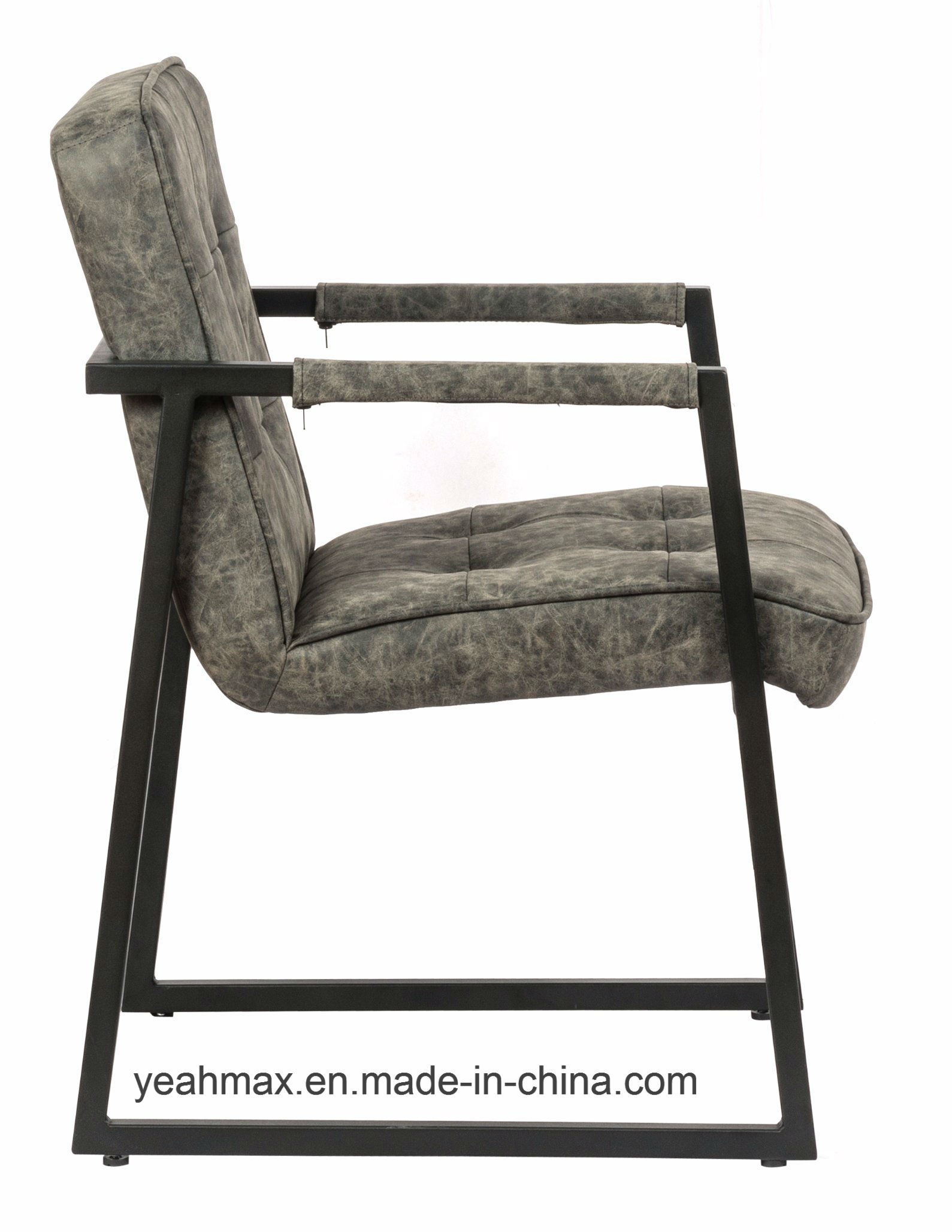 PU Upholstered Meeting Chair with Coated Metal Frame